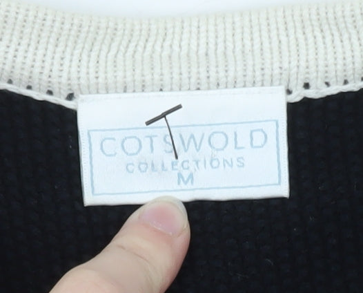 Cotswold Collections Women's Black Cotton Knit Cardigan M