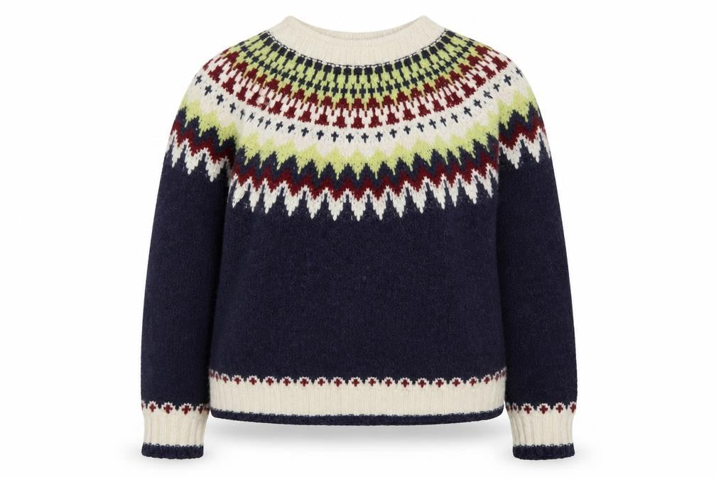 Izabel London Women’s Multicoloured Fair Isle Knit Jumper Size 16