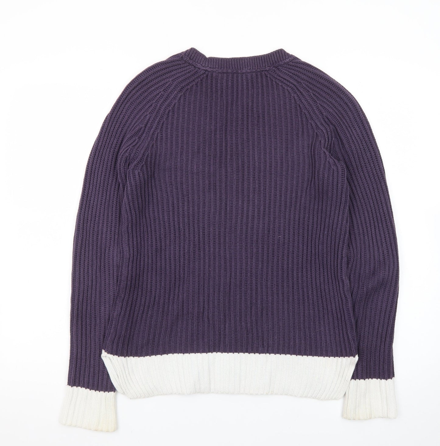 Crew Clothing Women Purple Crew Neck Knit Jumper Size 8