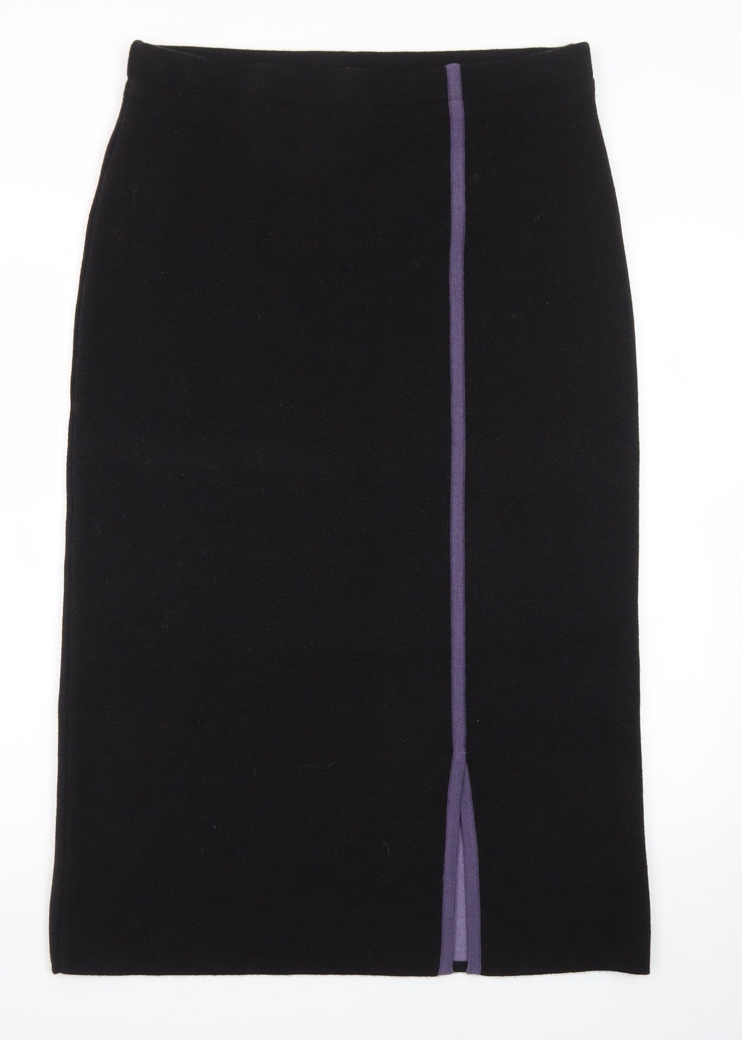 Emreco Womens Black Midi Pencil Skirt Size 16 Wool Blend Workwear