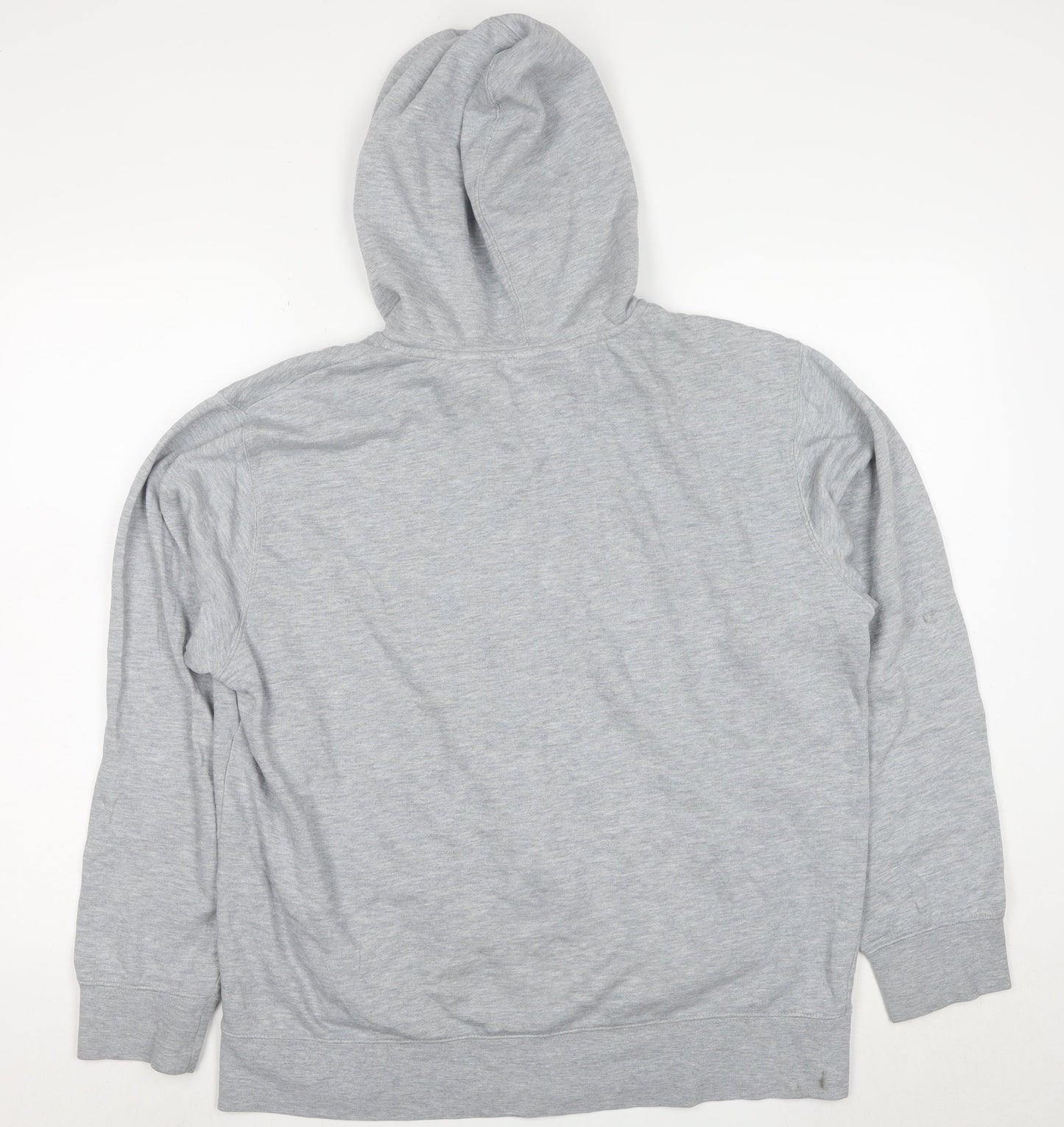 Reebok Men Grey Full Zip Hoodie Size M Regular Fit Sportswear