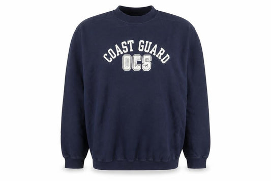 The Cotton Exchange Mens Navy Blue XL Crew Neck College Sweatshirt
