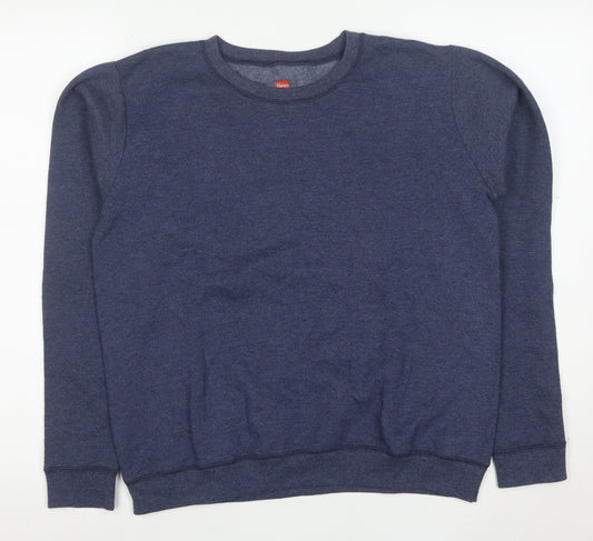 Hanes Men's Blue Small Pullover Fleece Sweatshirt