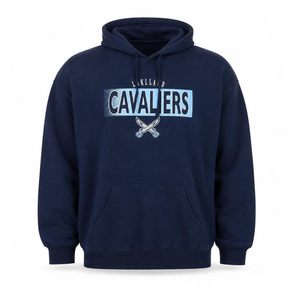 Jerzees Men's Blue XL Pullover Hoodie Lakeland Cavaliers Logo