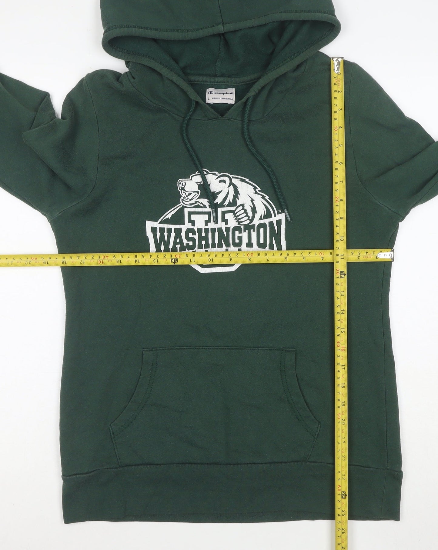 Champion Women's Green Washington Pullover Hoodie Size L