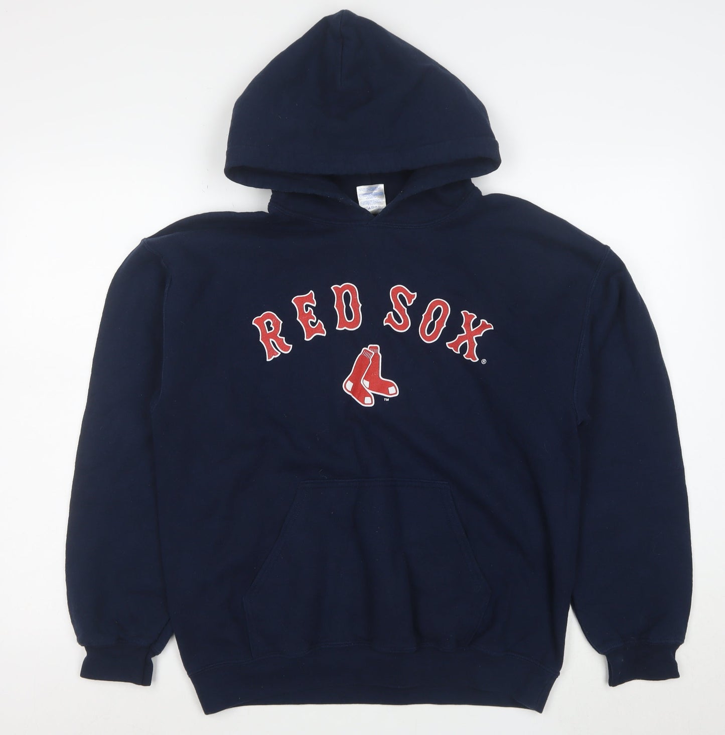 Gildan Heavy Blend Women's Navy Red Sox Pullover Hoodie Size M
