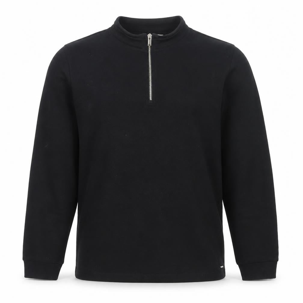 Marks & Spencer Autograph Men's Black L 1/2 Zip Fleece Sweatshirt