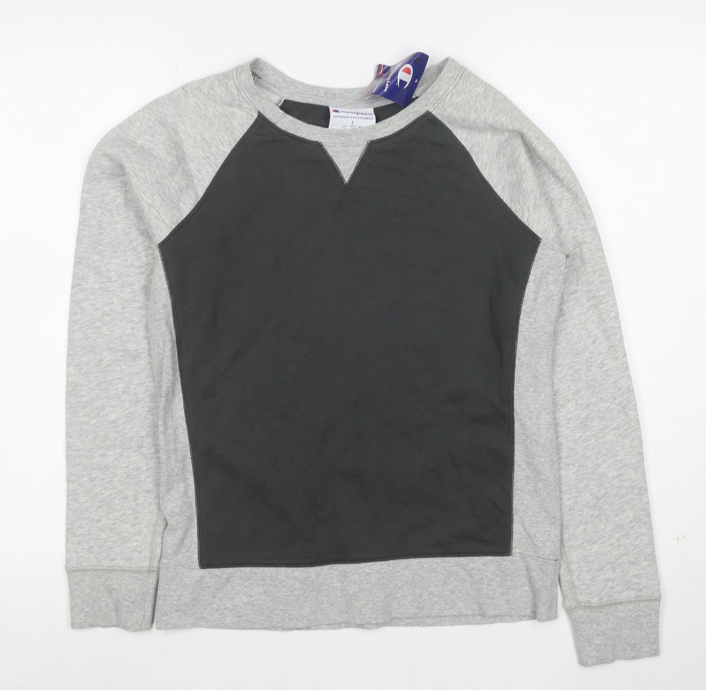 Champion Men's Grey Small Pullover Sweatshirt Regular Fit