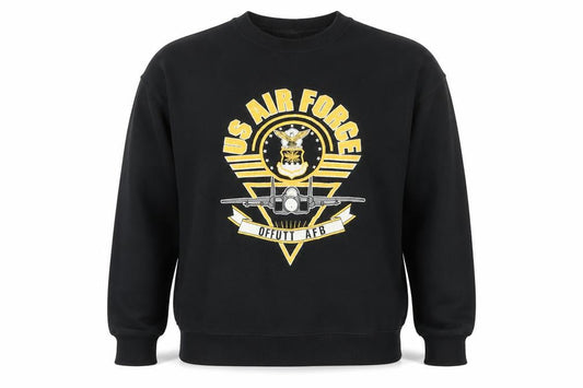 Jostens Sportswear Men’s Black Large Crew Neck Pullover US Air Force Sweatshirt