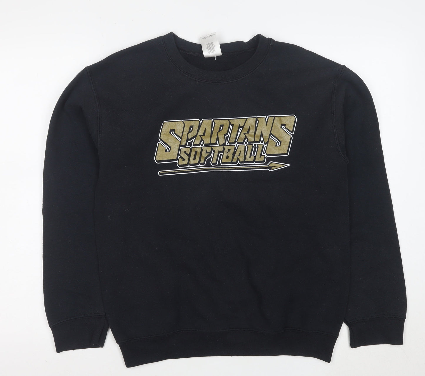 Gildan Men's Black Spartans Softball Sweatshirt Size S Pullover