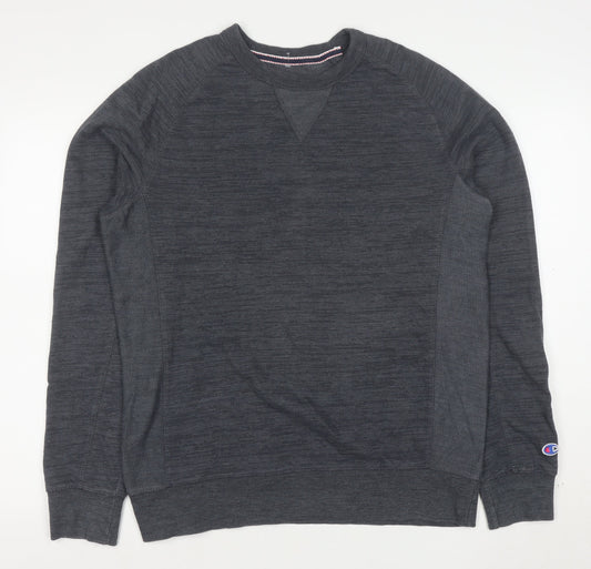 Champion Men's Grey Medium Crew Neck Pullover Sweatshirt