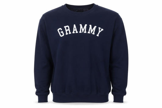 Gildan Men's Blue Heavy Blend Crew Neck Logo Sweatshirt M