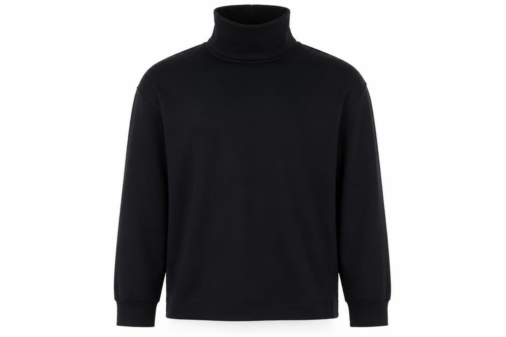 Nike Men's Black S High Neck Zip Detail Sports Sweatshirt