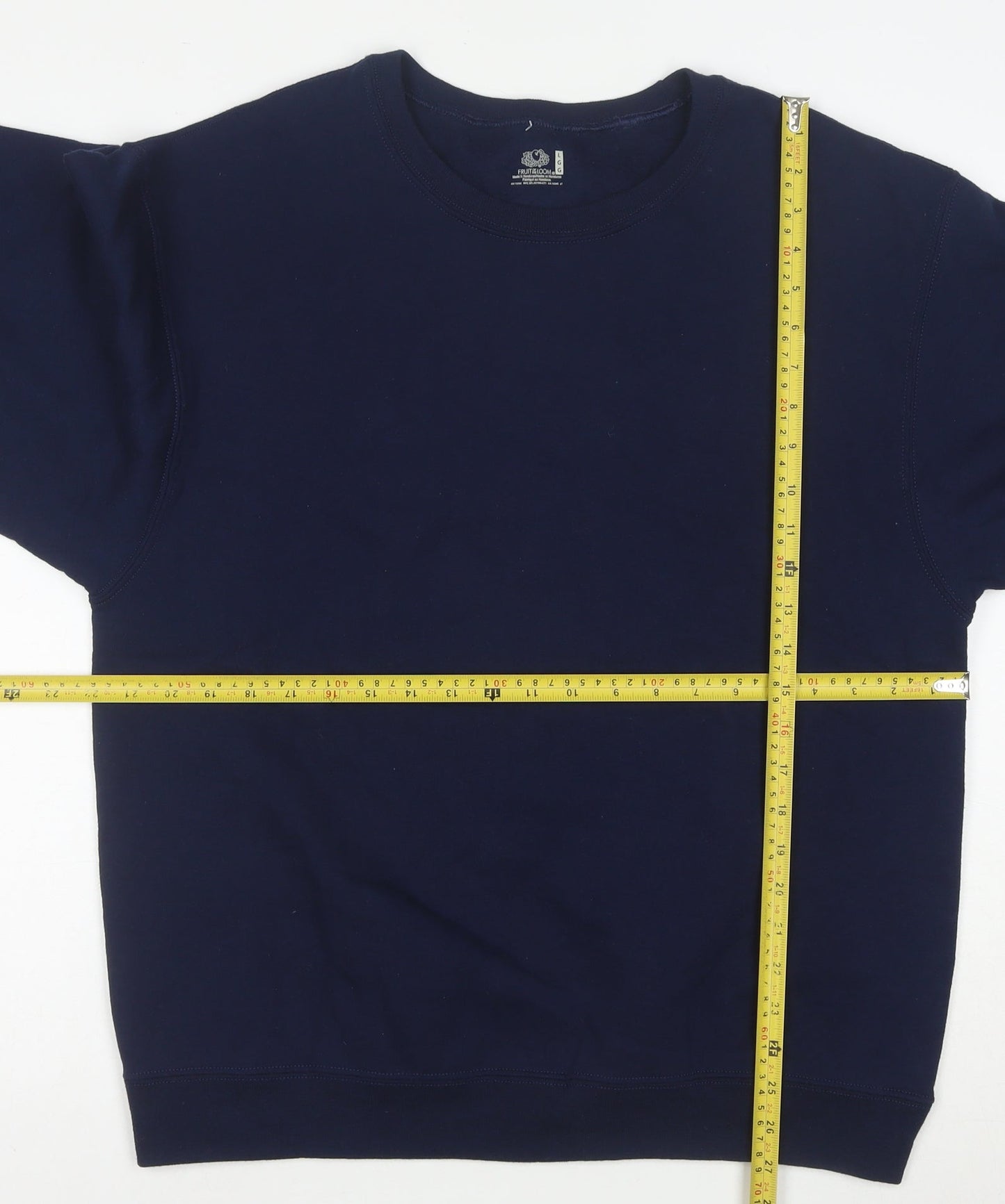 Fruit of the Loom Men's Navy Blue L Pullover Crew Neck Sweatshirt