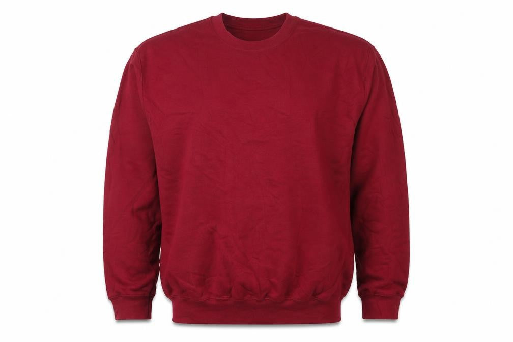 Gildan Men's Red Pullover Fleece Crew Neck Sweatshirt Size M