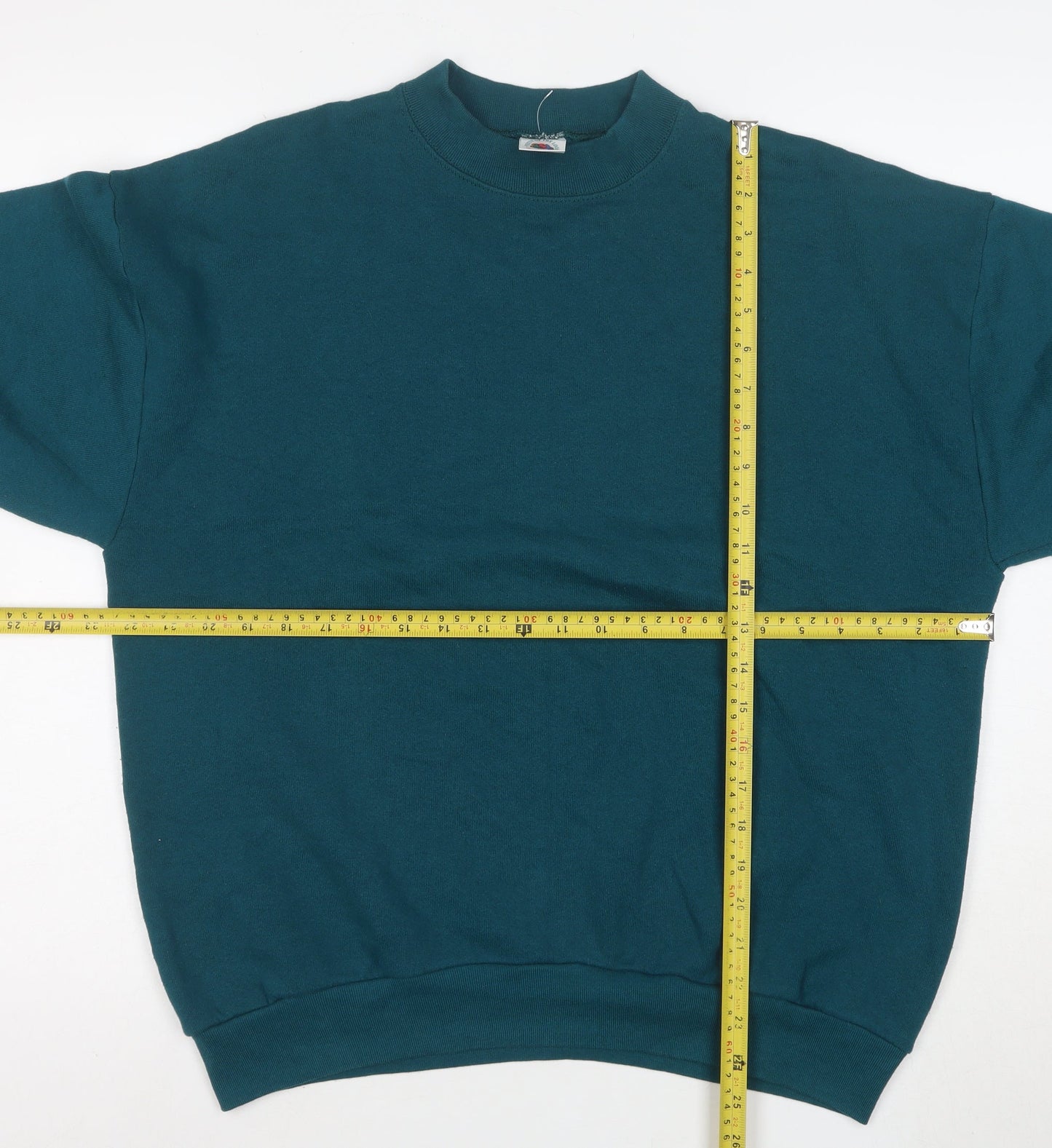 Fruit of the Loom Men's Green Pullover Fleece Sweatshirt Size L
