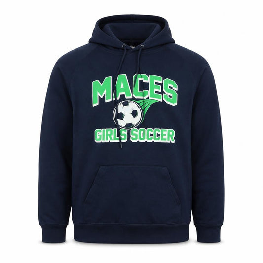 Badger Sport Men's Blue M Pullover Hoodie Maces Soccer Graphic
