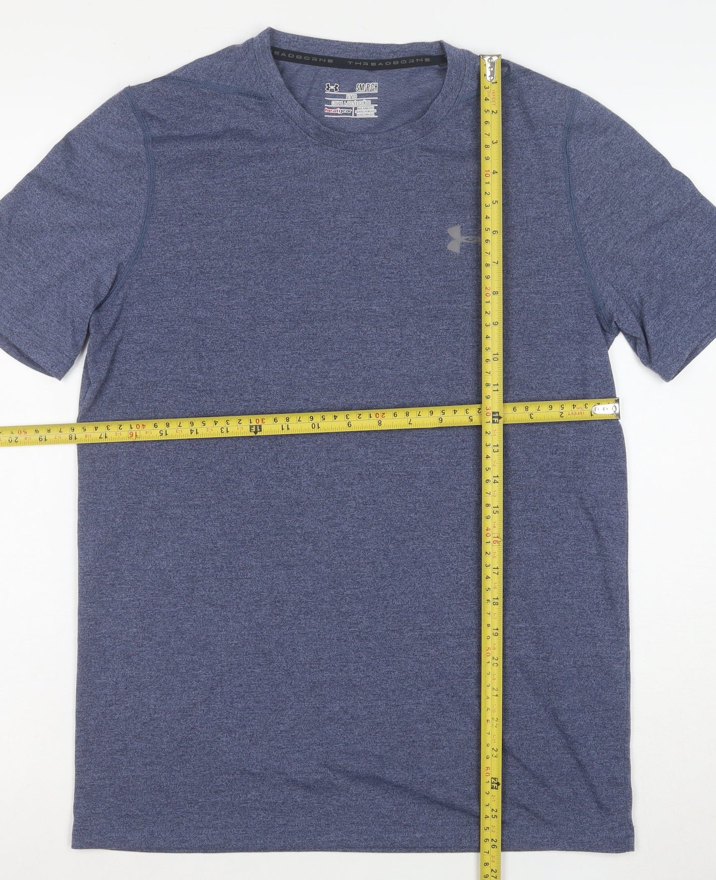 Under Armour Men's Blue HeatGear Fitted Short Sleeve T-Shirt Size S