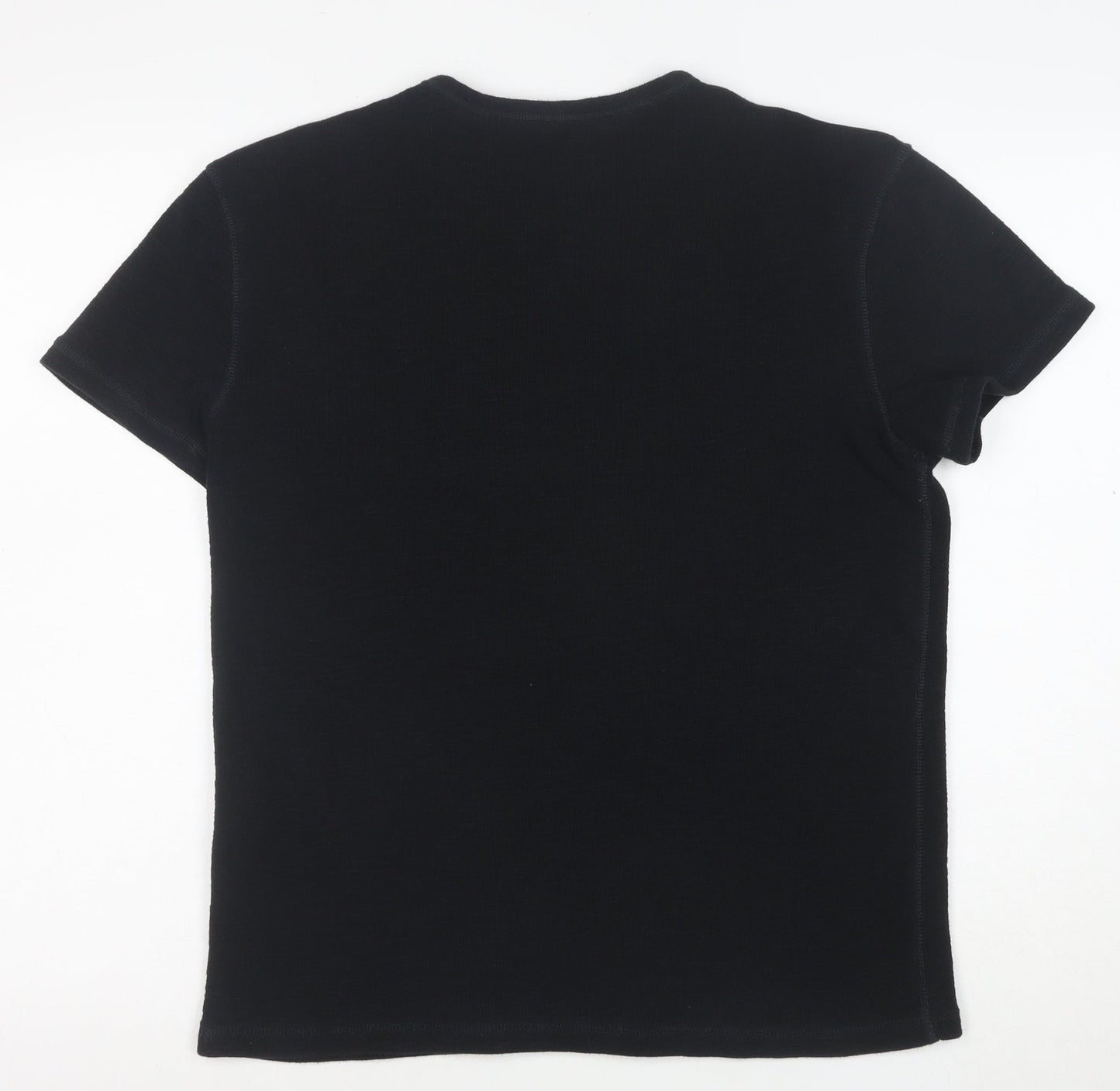 AllSaints Men's Black Crew Neck Short Sleeve T-Shirt Size S