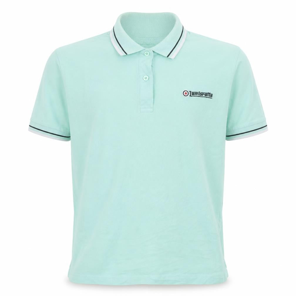 Lambretta Boys Green 14 Years Polo Shirt Cotton Short Sleeve Casual Top