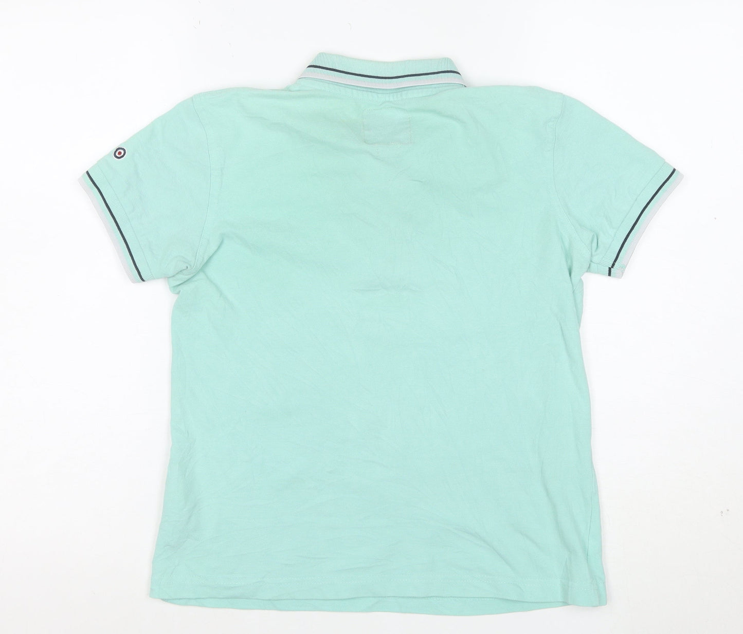 Lambretta Boys Green 14 Years Polo Shirt Cotton Short Sleeve Casual Top