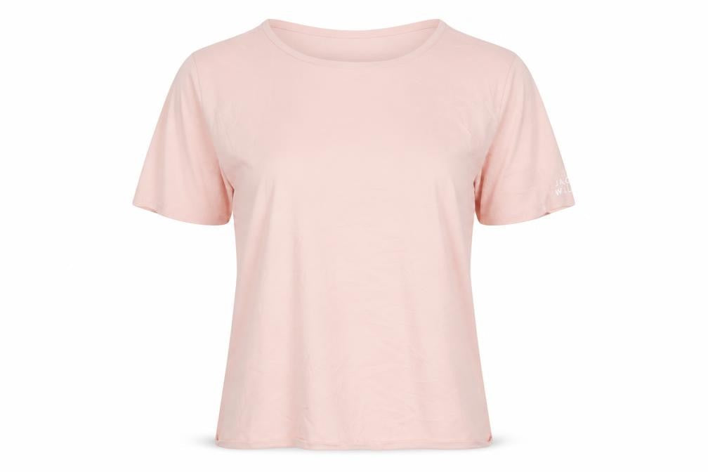 Jack Wills Women's Pink Short Sleeve Cotton T-Shirt Size 8