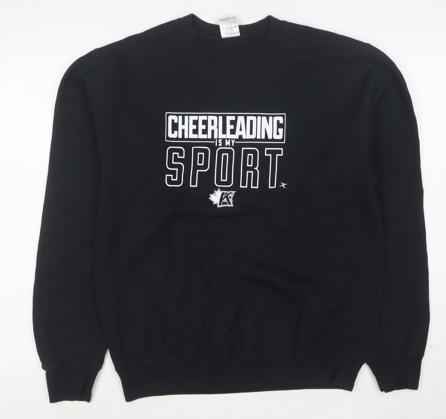 ATC Men's Black Cheerleading Sport Graphic Pullover Sweatshirt M