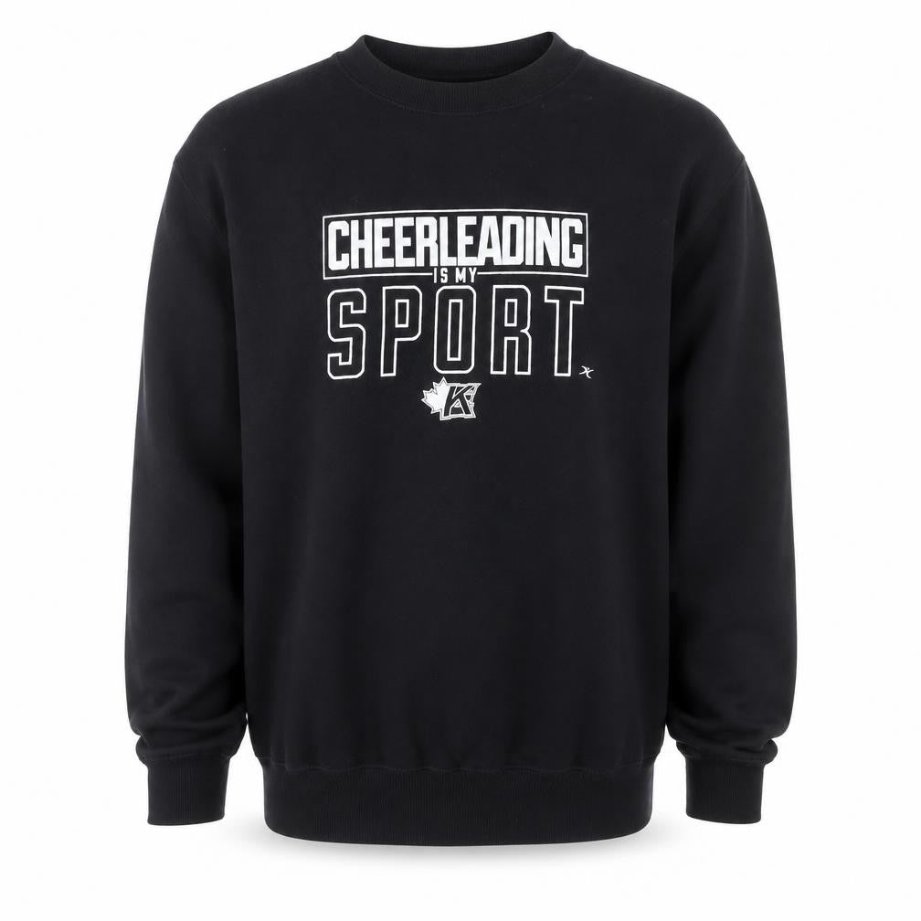 ATC Men's Black Cheerleading Sport Graphic Pullover Sweatshirt M