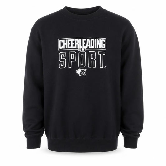 ATC Men's Black Cheerleading Sport Graphic Pullover Sweatshirt M