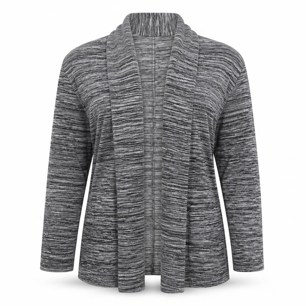 Marks & Spencer Women's Grey Open Front Long Sleeve Cardigan Size 16