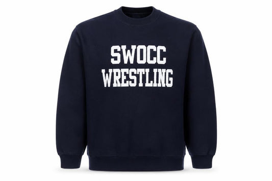 Gildan Men's Blue Heavy Blend Wrestling Graphic Pullover Sweatshirt M