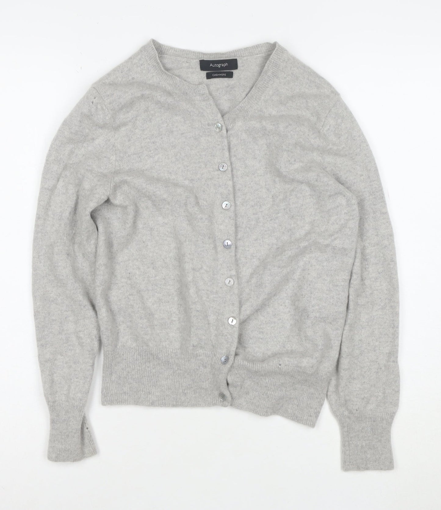 Marks and Spencer Women’s Grey 100% Cashmere Cardigan Size 10