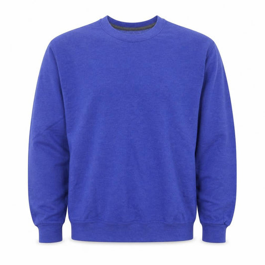 Fruit of the Loom Men's Blue M Pullover Sweatshirt Crew Neck Fleece