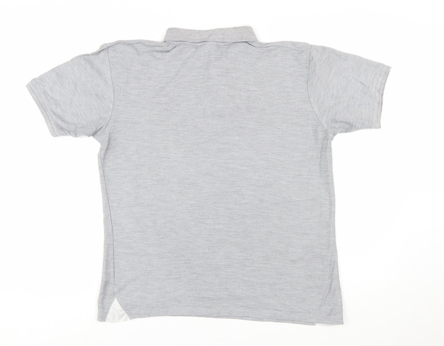 Slazenger Men's Grey Regular Fit Short Sleeve Polo Shirt Size L
