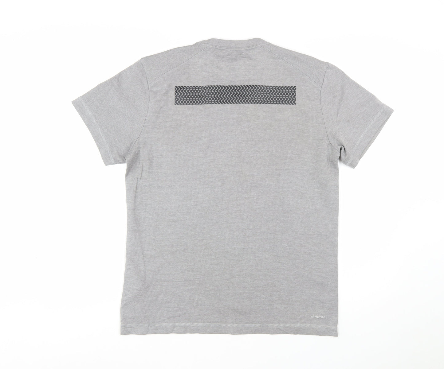 adidas Men's Grey Climalite Gym T-Shirt Size M Short Sleeve
