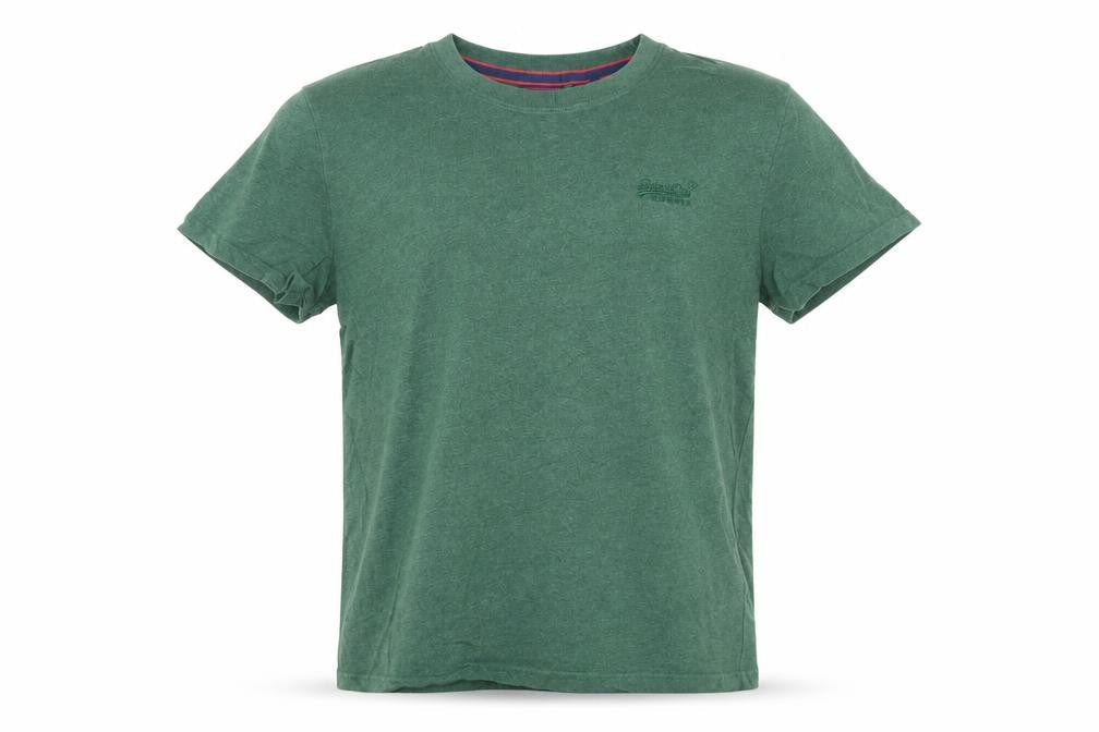 Superdry Men's Green Organic Cotton Crew Neck T-Shirt Size M