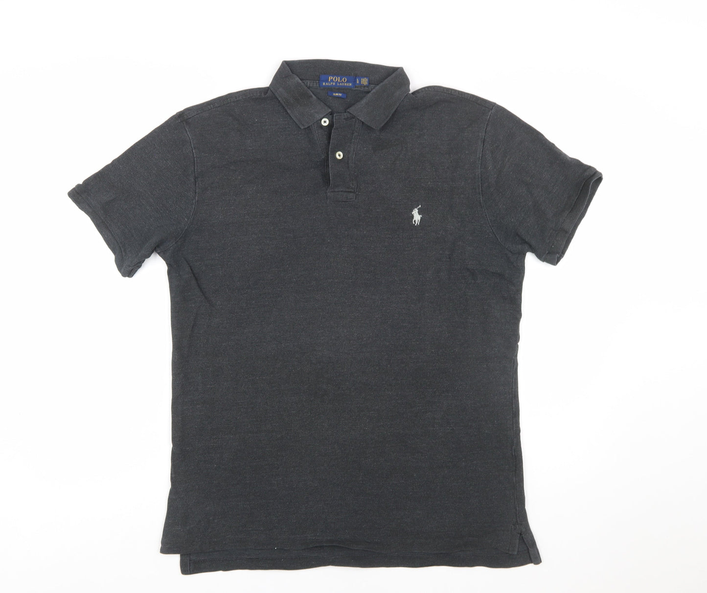 Ralph Lauren Men's Black Slim Fit Polo Shirt Size L