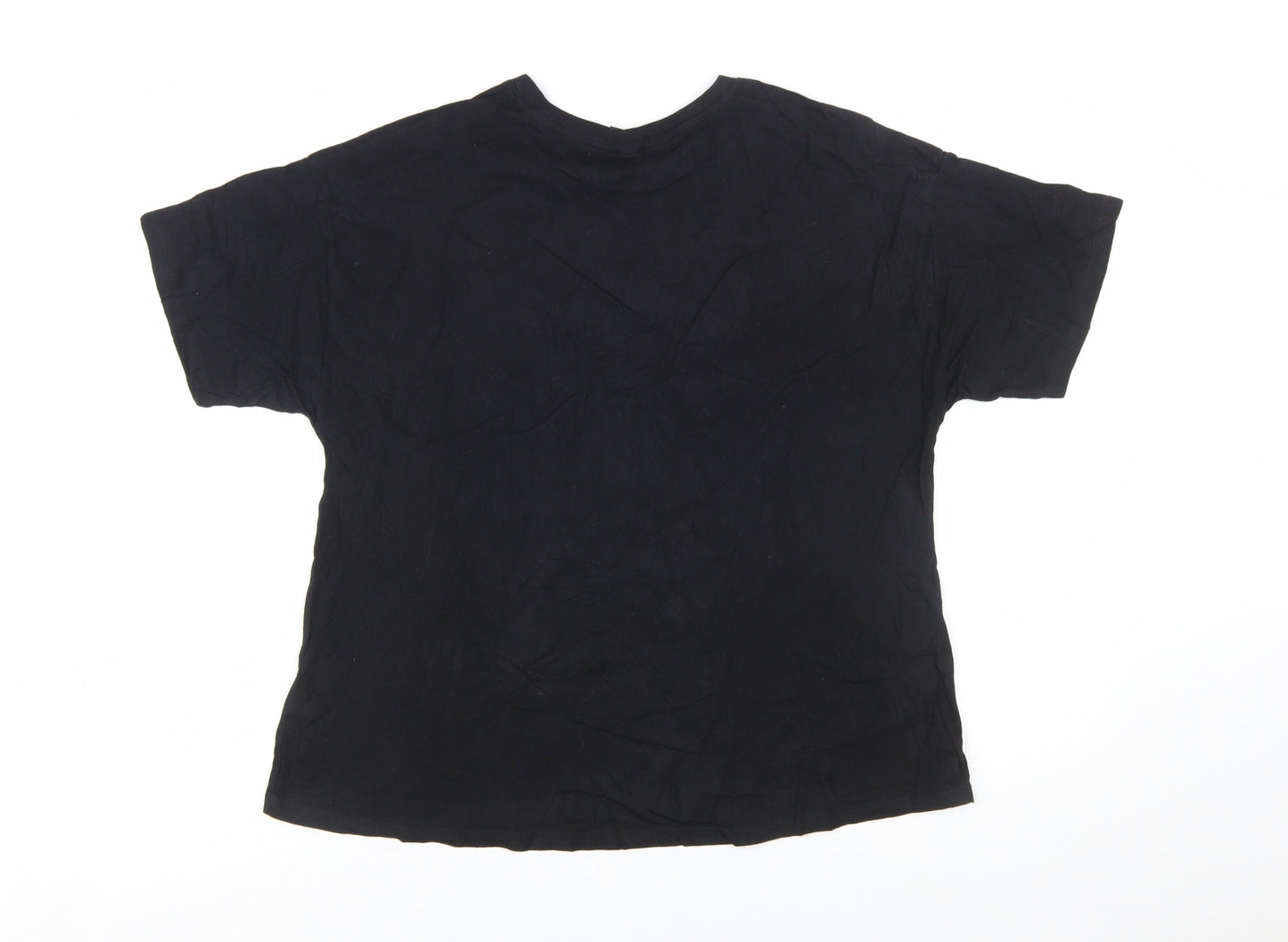 Tu Women’s Black Def Leppard Graphic Band T-Shirt Size 16