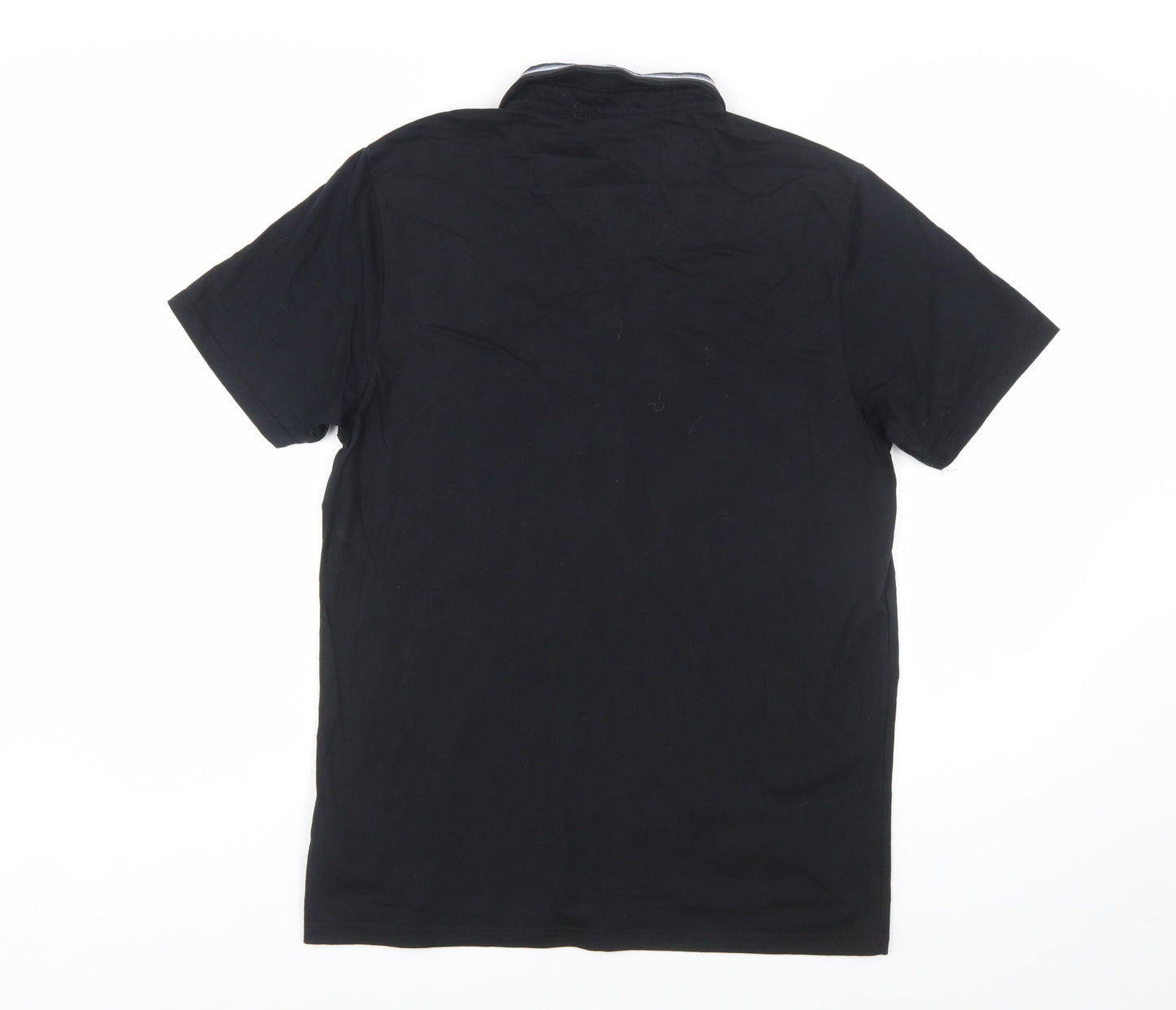 Burton Menswear London Black Polo Shirt Men M Regular Fit Cotton