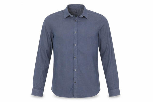 Hugo Boss Men's Blue Slim Fit Long Sleeve Cotton Shirt M