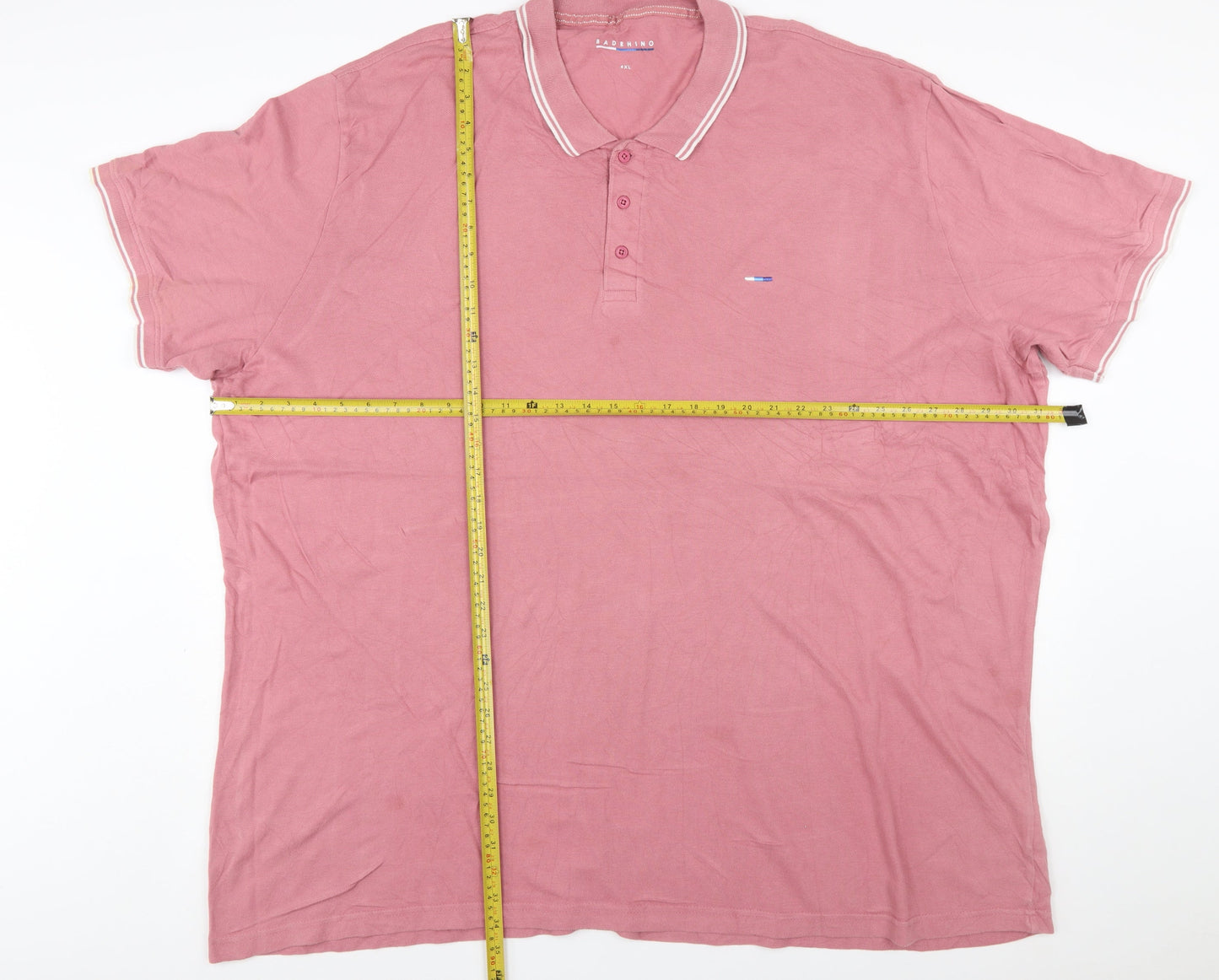BadRhino Mens Pink 4XL Cotton Polo Shirt Big & Tall