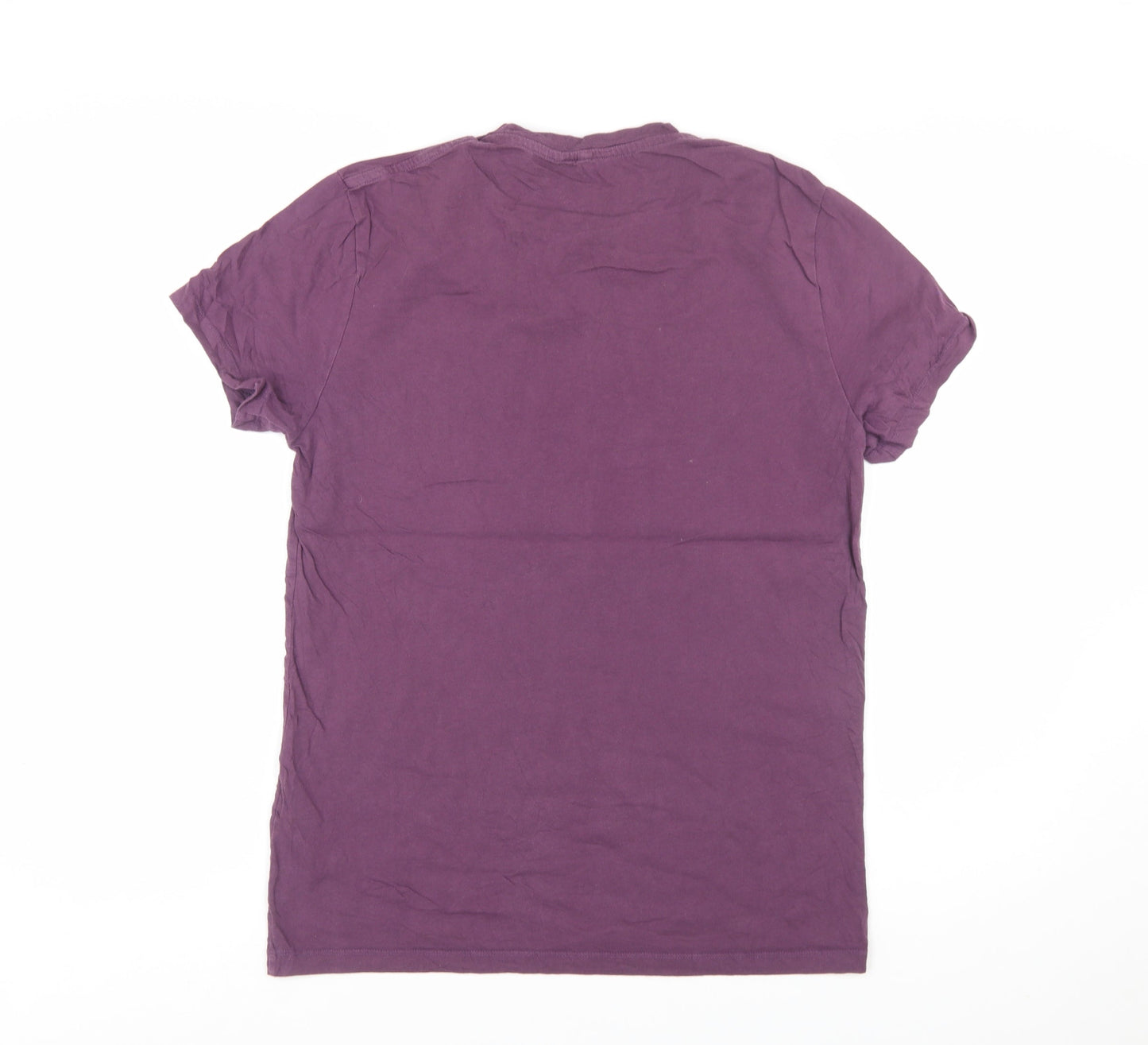 Jack Wills Men's Purple Cotton Crew Neck Short Sleeve T-Shirt Size S