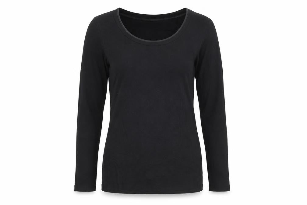 Long Tall Sally Women's Black XS Tall Long Sleeve Basic T-Shirt