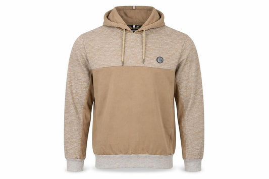 Intense Mens Beige Pullover Hoodie Size L Regular Fit Cotton Blend