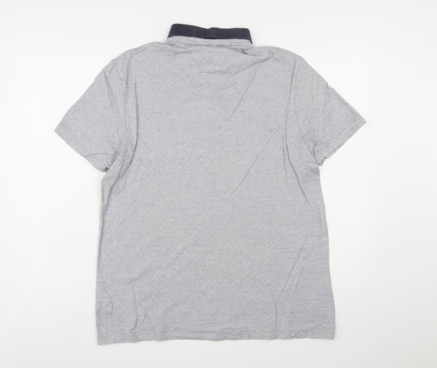Burton Menswear London Grey Button-Down Collar Polo Shirt L