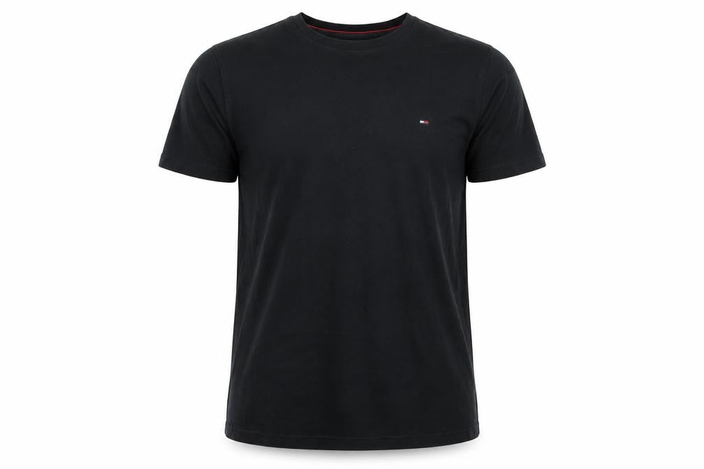 Tommy Jeans Men's Black Cotton Crew Neck Short Sleeve T-Shirt M