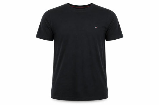 Tommy Jeans Men's Black Cotton Crew Neck Short Sleeve T-Shirt M