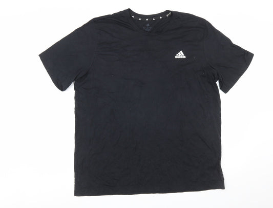 Adidas Men's Black XL Crew Neck Short Sleeve Aeroready T-Shirt