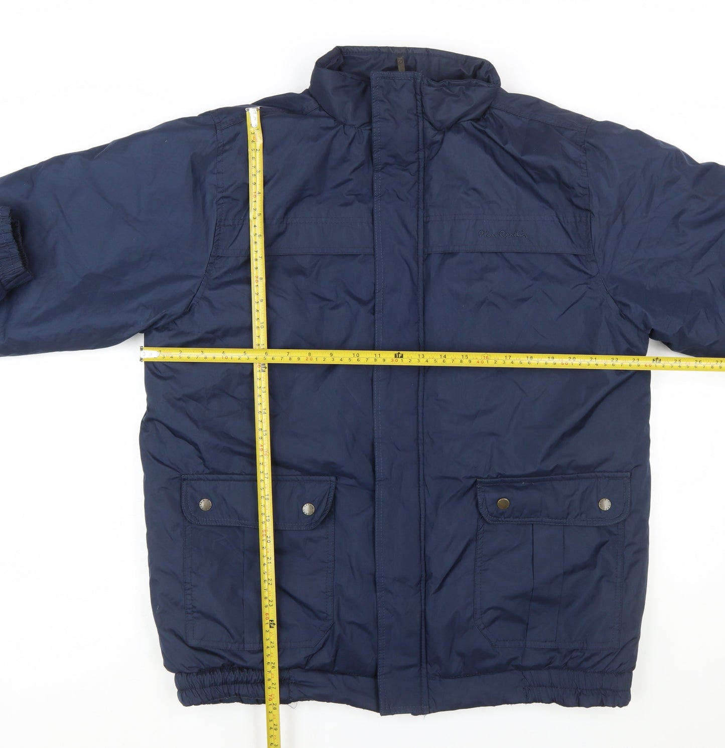 Pierre Cardin Men's Blue XL Puffer Jacket Winter Zip Coat