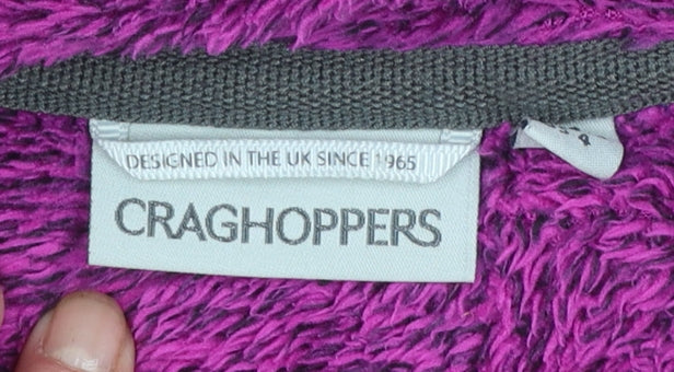 Craghoppers Women’s Purple Fleece Pullover Hoodie UK 8